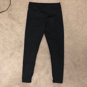 Free People Black Metallic Leggings